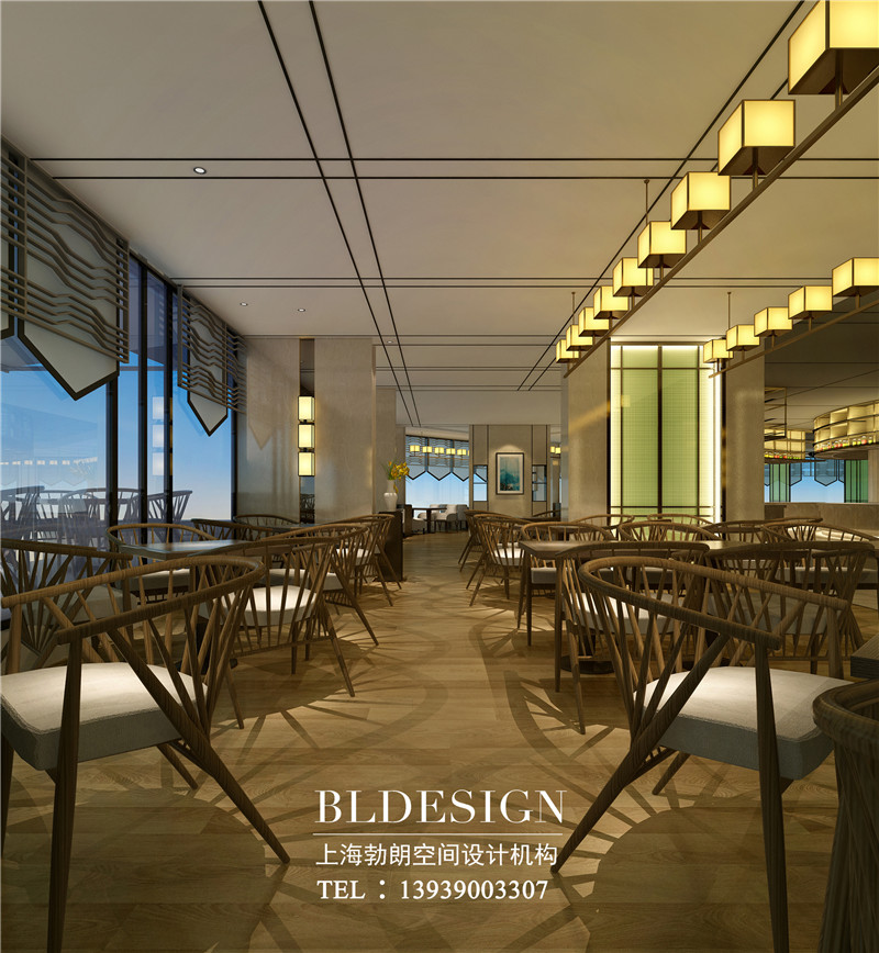 郑州CBD大河锦悦四星级酒店餐厅改造设计效果图