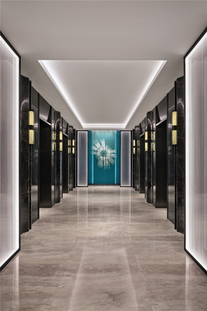 杭州高端商务酒店设计   新天地丽笙酒店电梯厅设计赏析