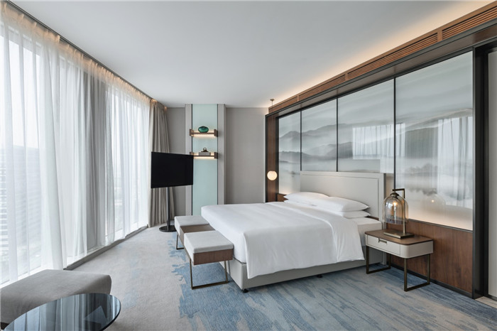杭州高端商务酒店设计   新天地丽笙酒店大床房设计赏析